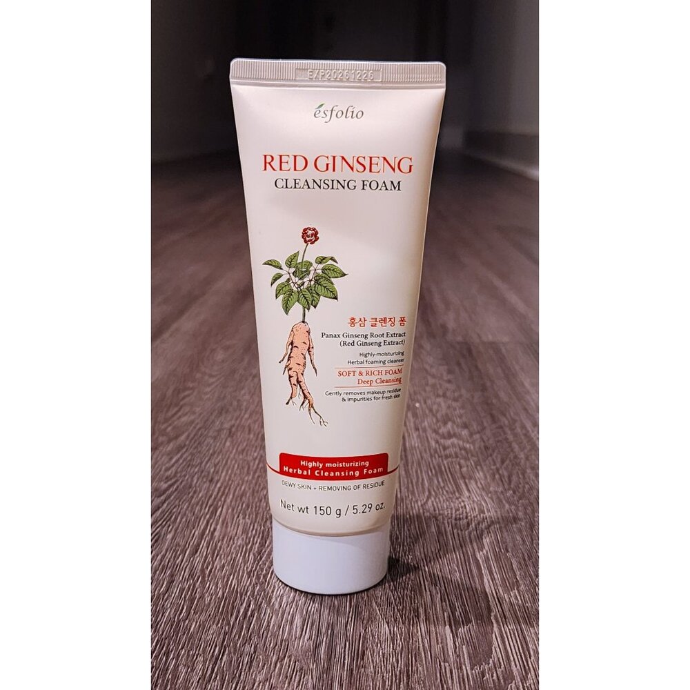 ESFOLIO Red Ginseng Cleansing Foam 150g